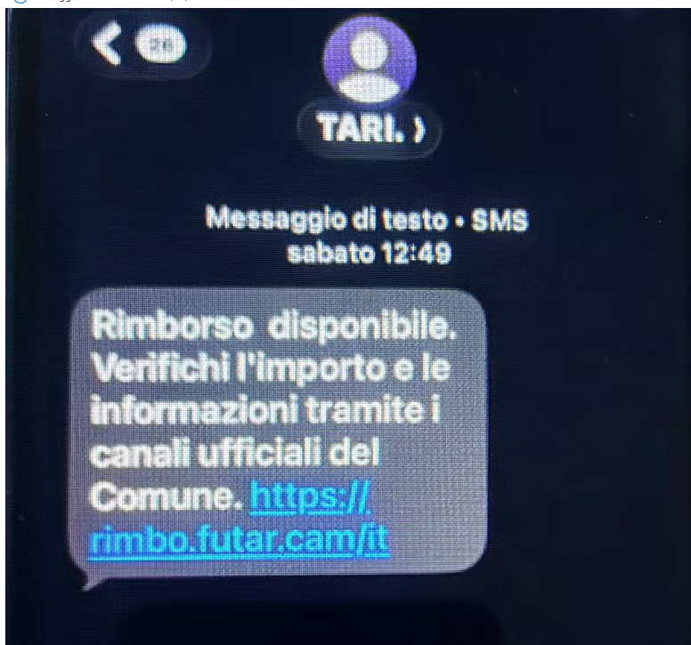 SMS truffa